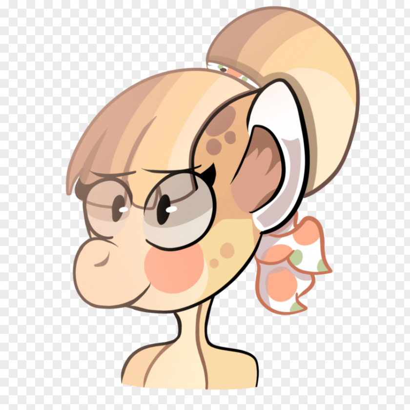 Cartoon Peach Ear Human Behavior Mammal Clip Art PNG