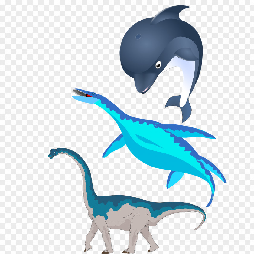 Creative Animal Dinosaur Whale Design Plesiosauria Aquatic Clip Art PNG