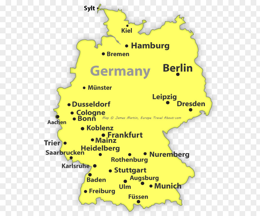 Germany Map With States And Cities Berlin Line Font Special Olympics Area M PNG