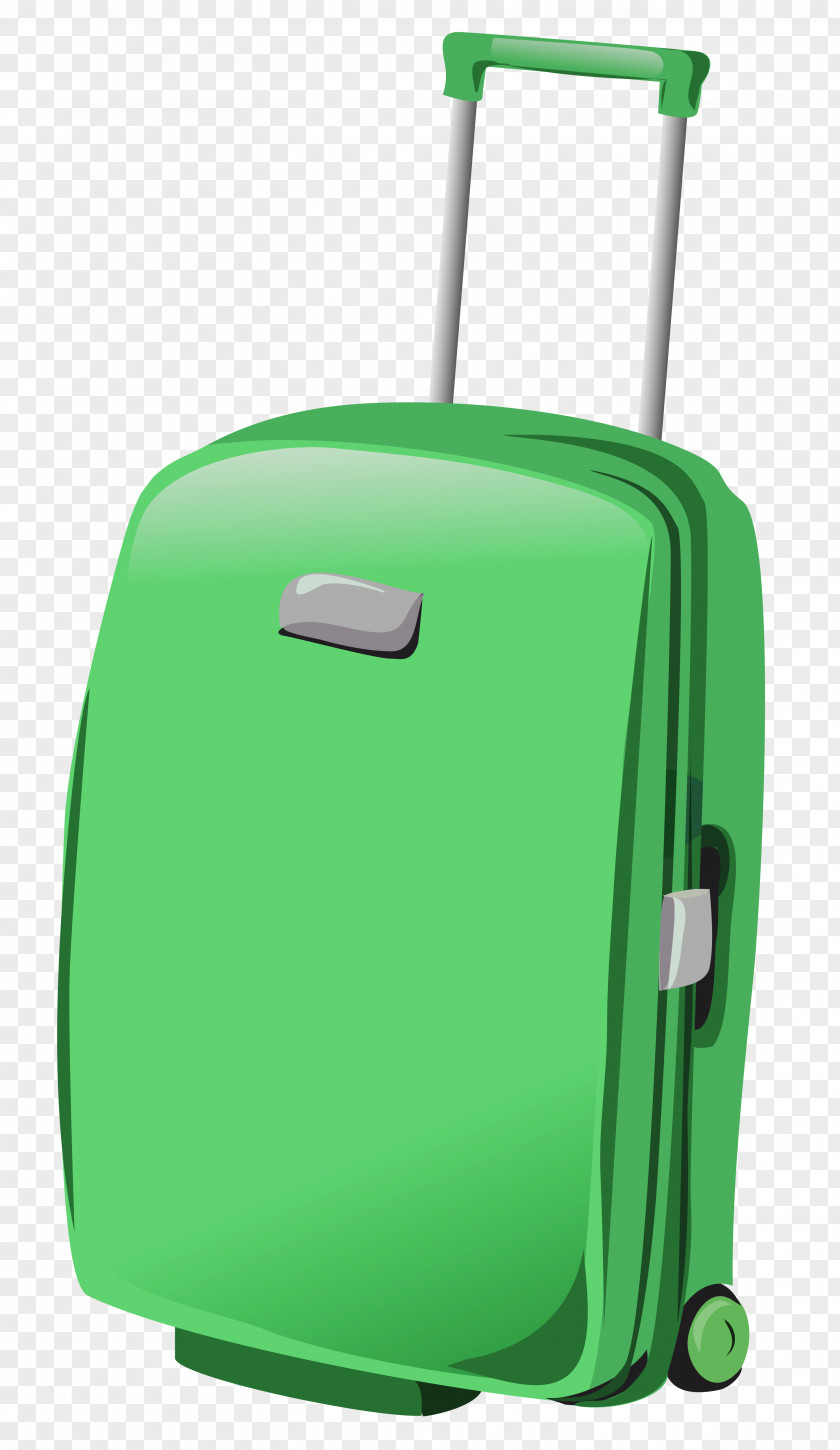 Green Suitcase Clipart Baggage Travel Clip Art PNG