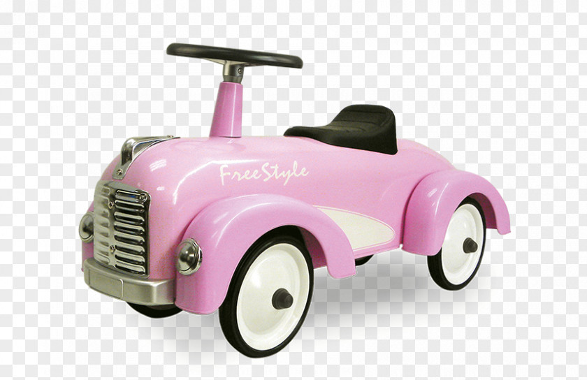 Speedster Pink Color Retro Style Red Kick Scooter PNG