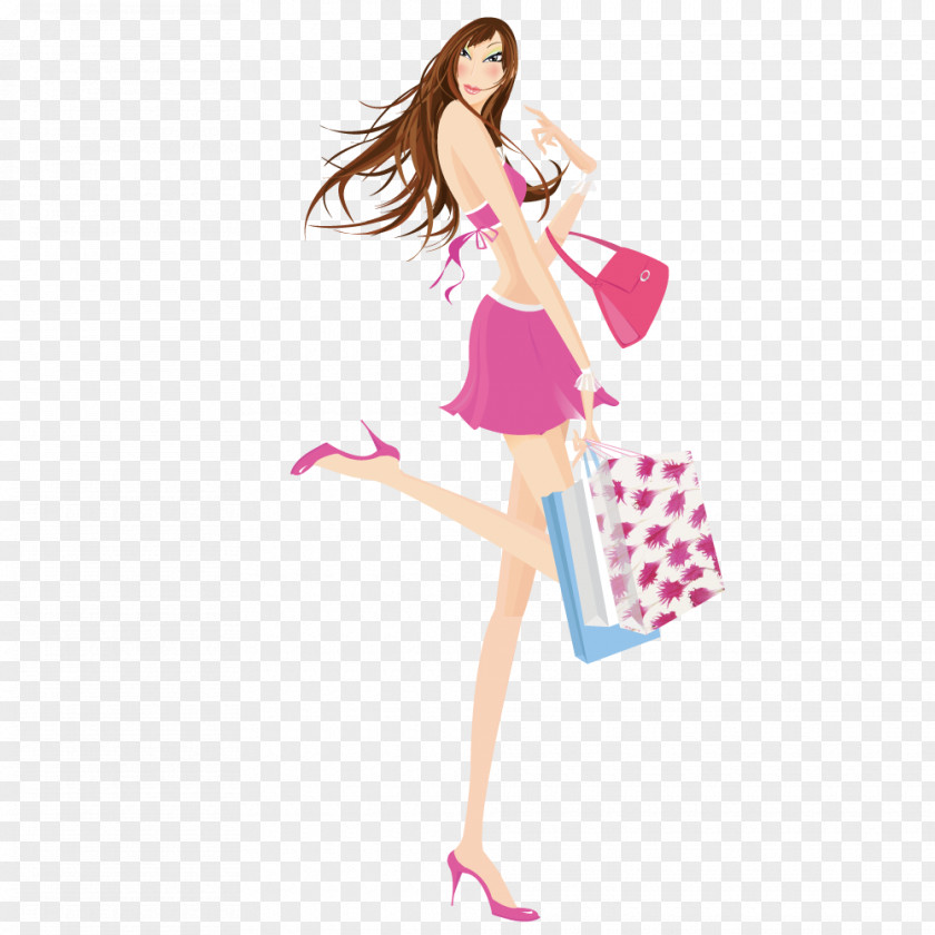 Take Shopping Bags Beauty Bag Illustration PNG
