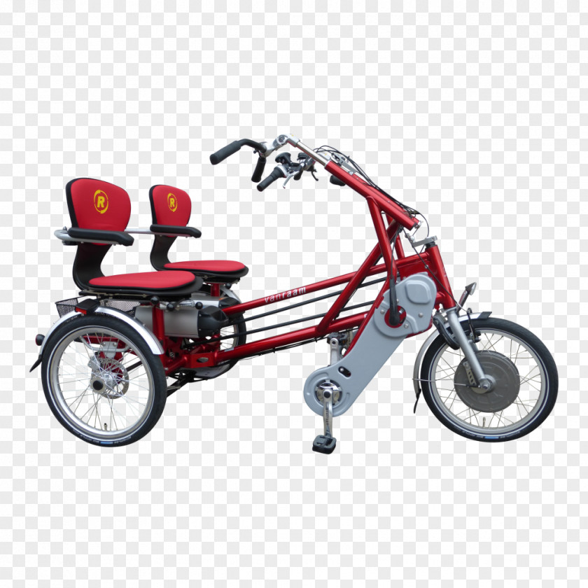 Bicycle Tandem Sociable Tricycle Electric PNG