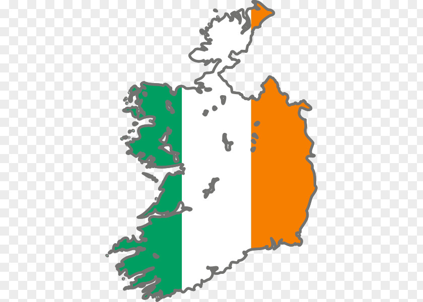Ireland Map Flag Of Northern PNG