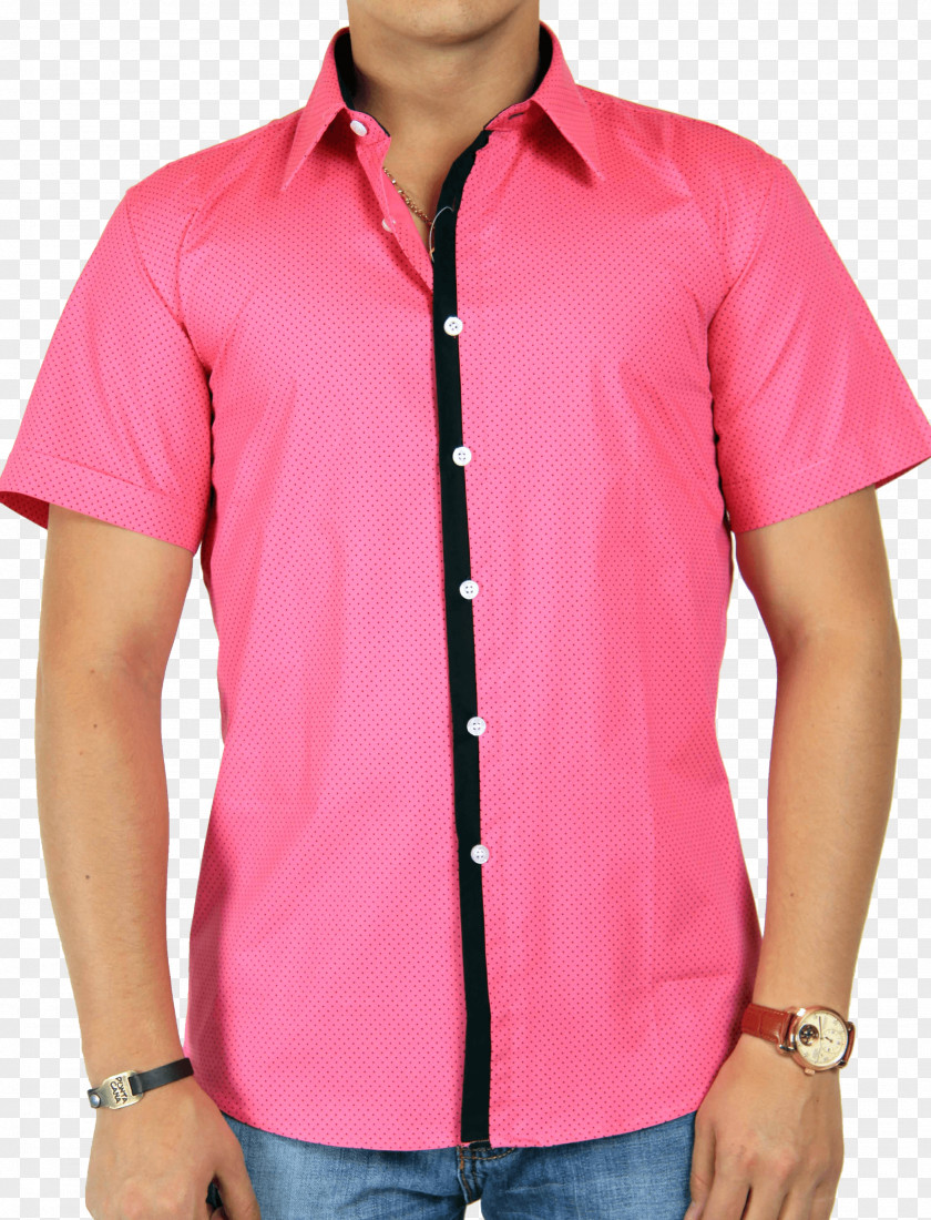 Pink Dress Shirt Image T-shirt Clothing Sleeve PNG