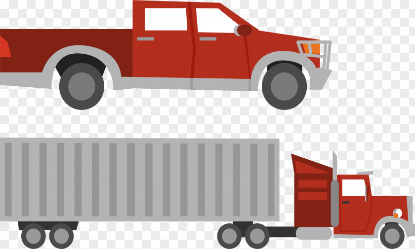 Silver Container Truck Cargo Intermodal PNG