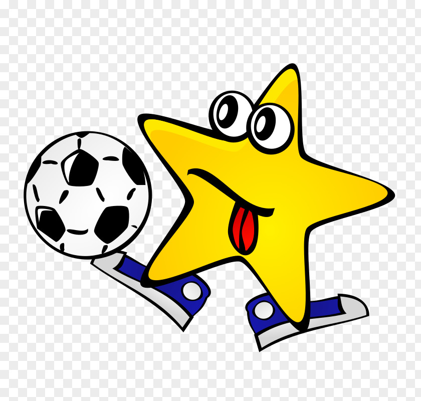 Starry Sky Soccer Stars Football Player Sport Clip Art PNG