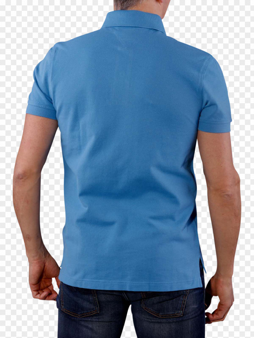 T-shirt Polo Shirt Sleeve Blue PNG