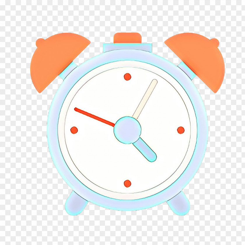 Wall Clock Home Accessories Orange PNG
