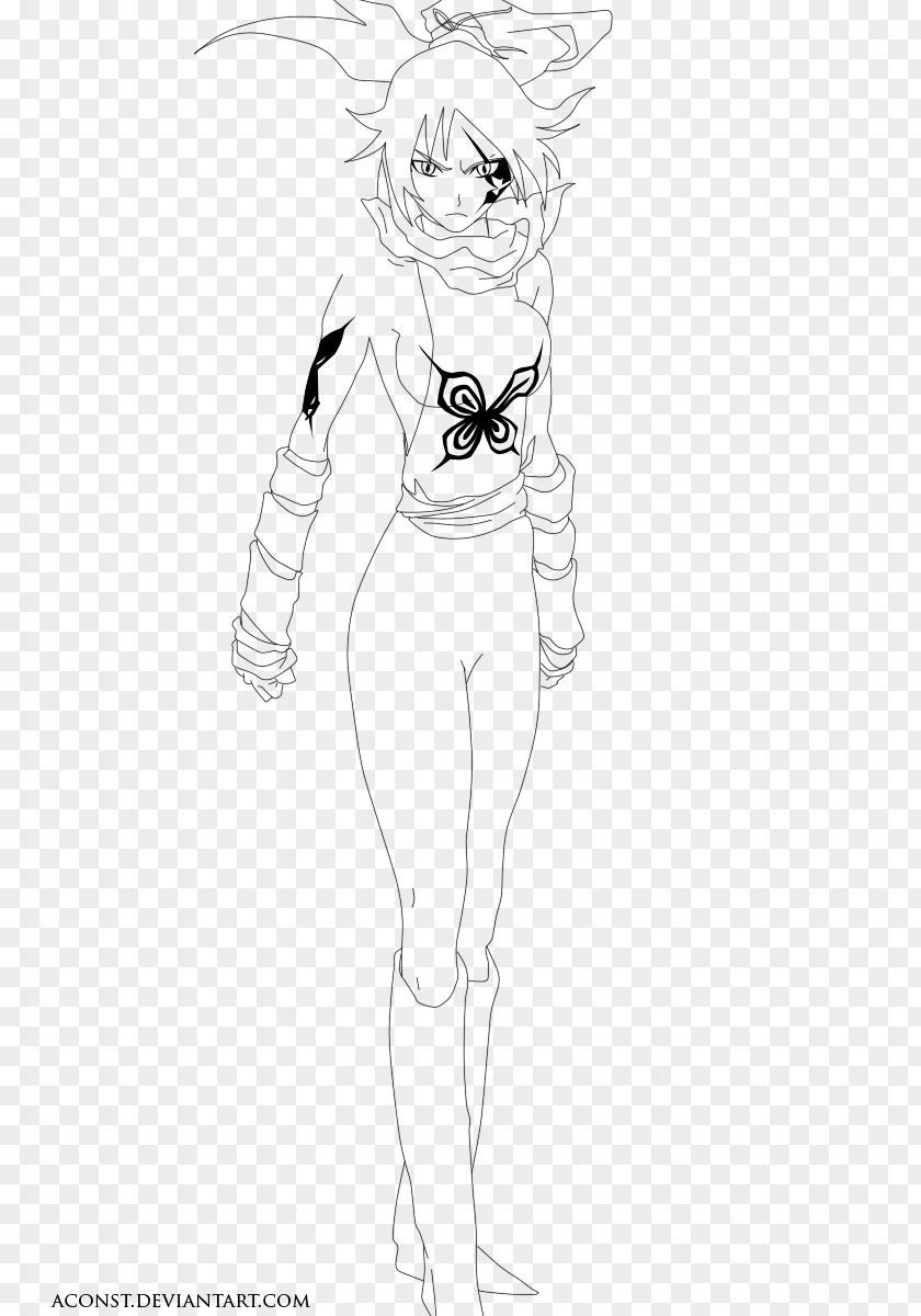 Bleach Yoruichi Shihouin Rukia Kuchiki Kusajishi Yachiru Tier Harribel Sketch PNG