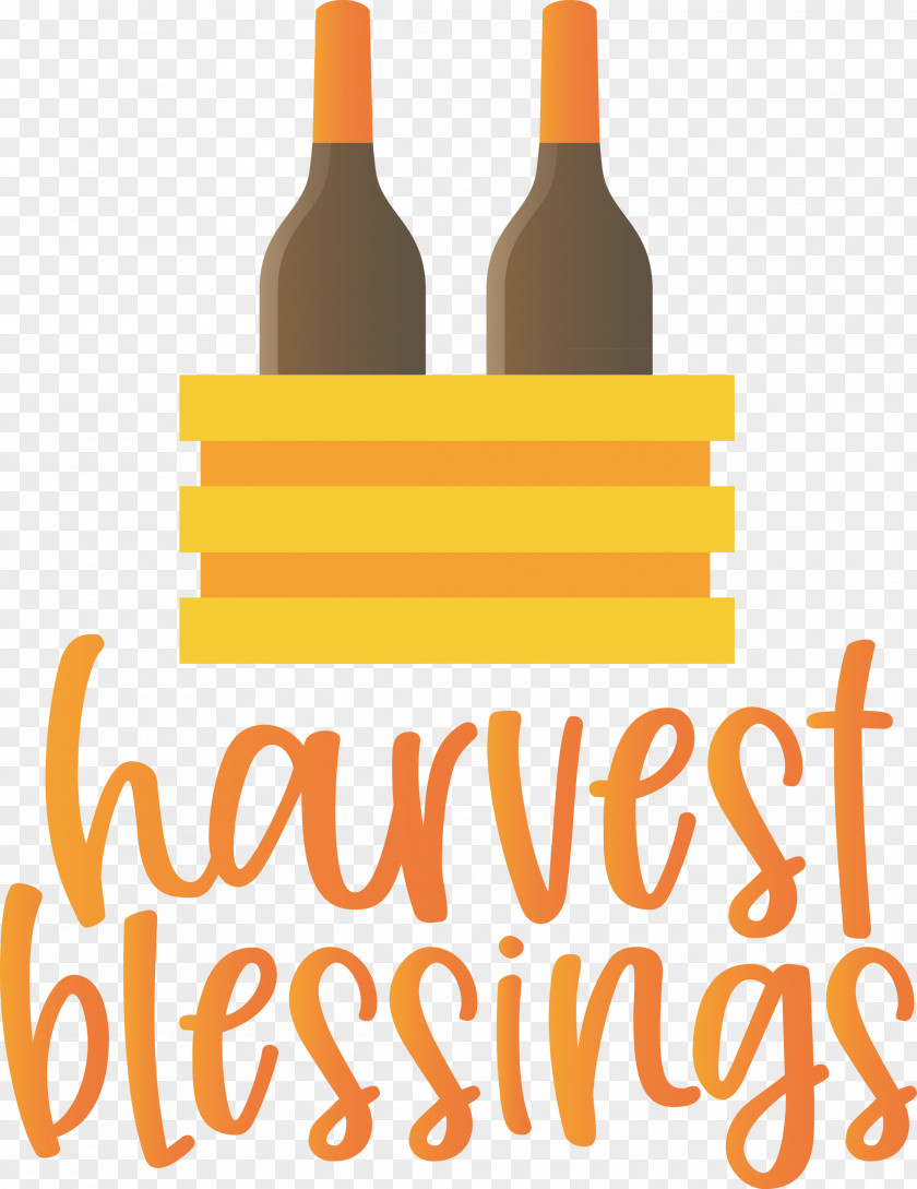 HARVEST BLESSINGS Thanksgiving Autumn PNG