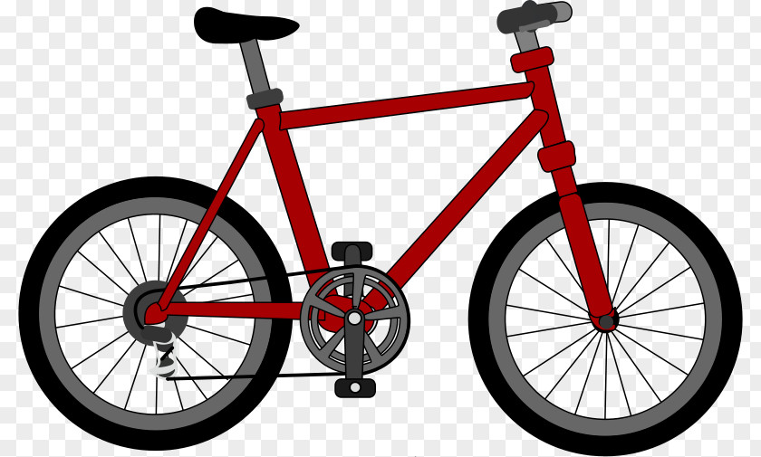 Red Cartoon Bike Bicycle Cycling Free Content Clip Art PNG