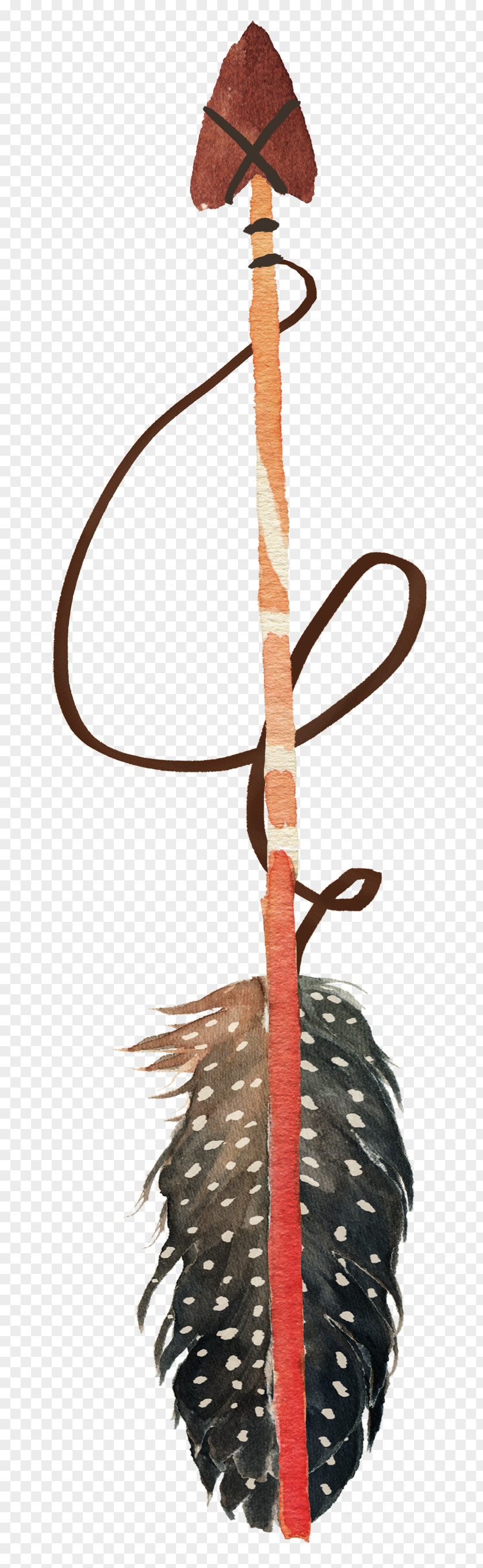 Watercolor Painting Stone Spear Javelin PNG