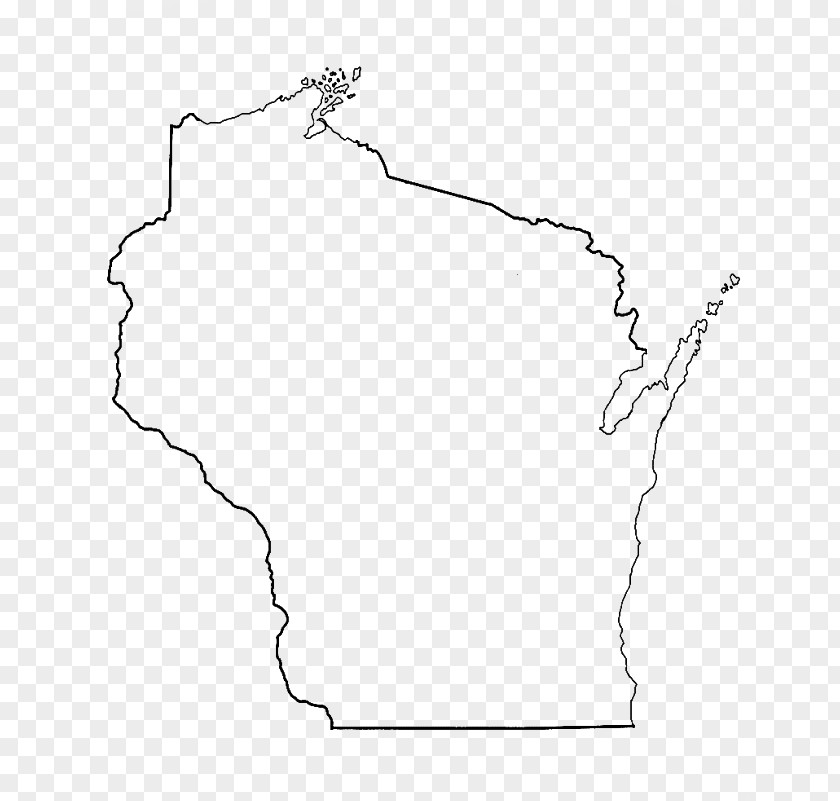 Wisconsin Outline Clyde Woodruff Winneconne Fall River New Diggings PNG