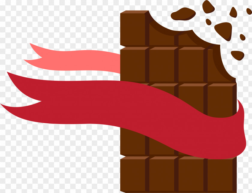 Brown Simple Chocolate Flag Decoration Pattern Food Clip Art PNG