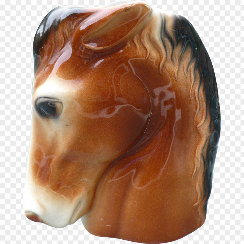 Horse Snout Ear Jaw Figurine PNG