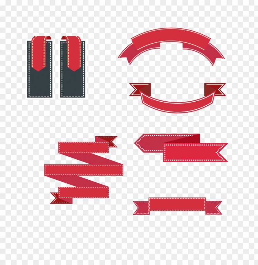 Red Badge Space Vintage Wood Ribbon Advertising PNG