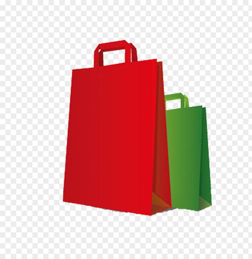 Red Green Bag Shopping Icon PNG