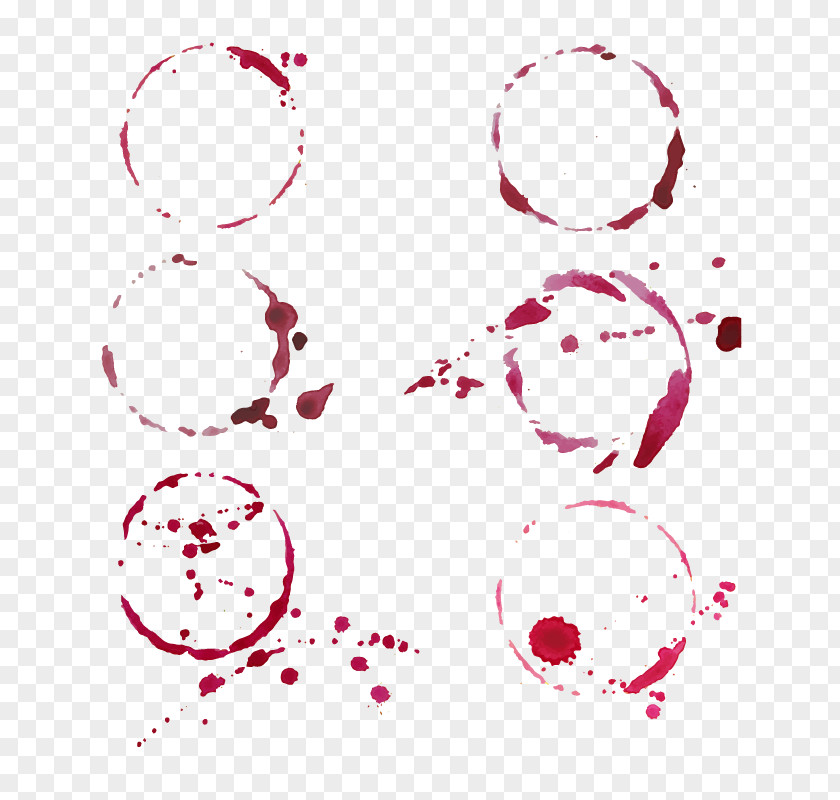 Wine Blot Vector Material Red Euclidean PNG
