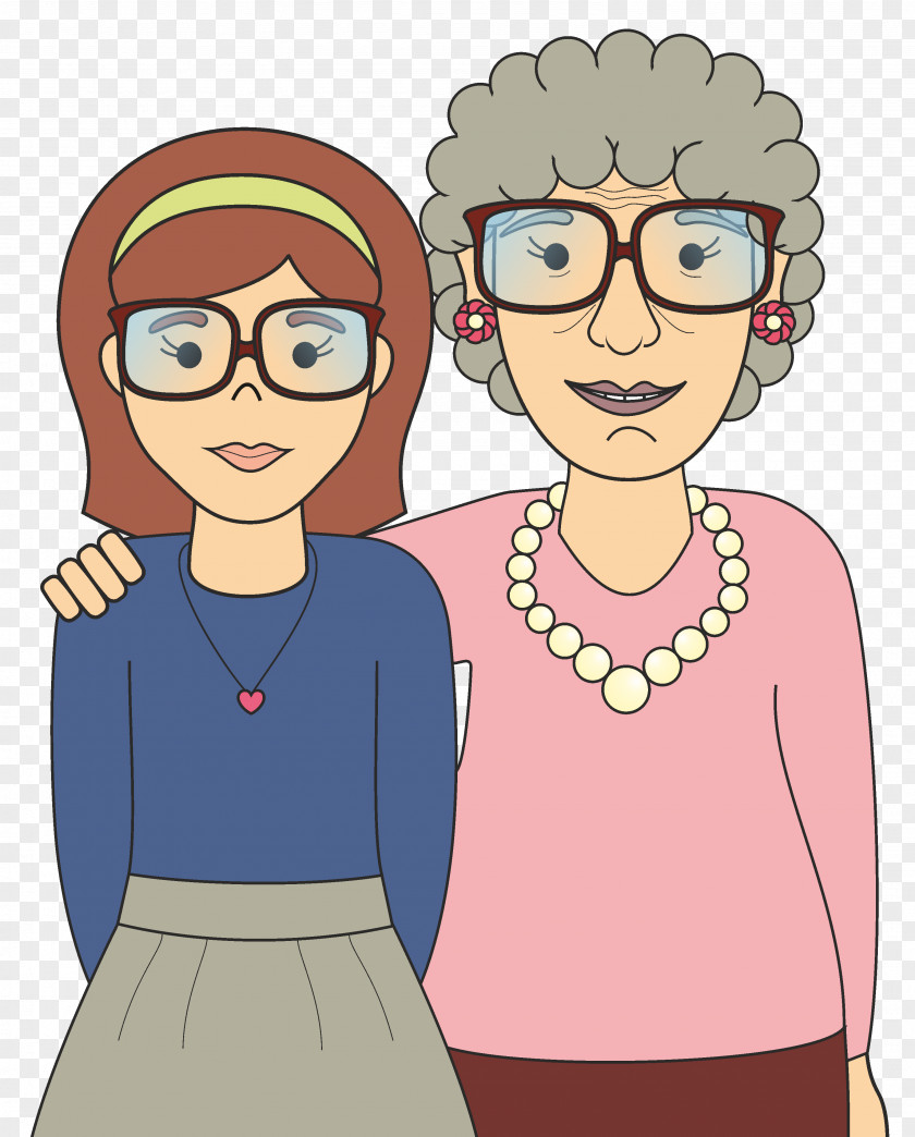Child Grandparent Mother Drawing Animaatio PNG