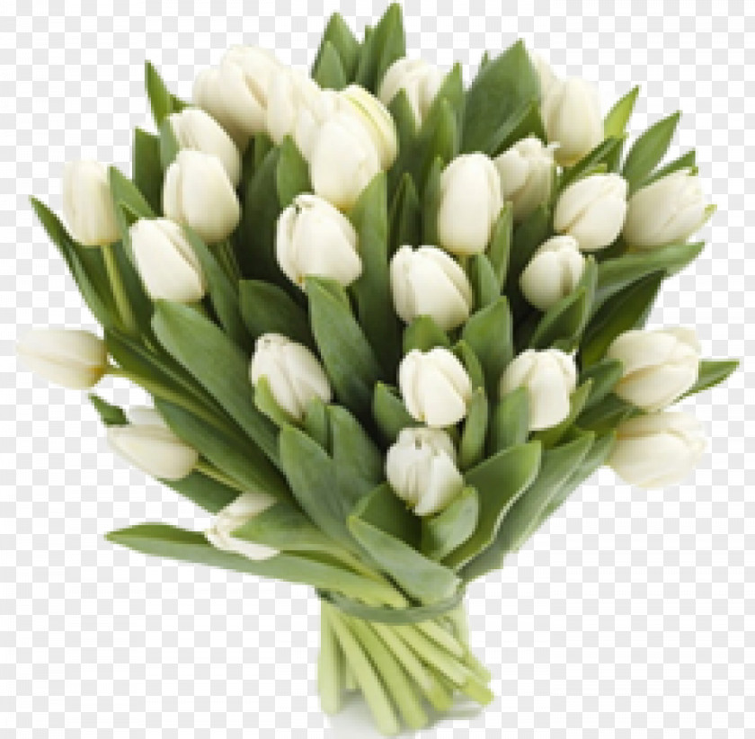 Tulip Flower Bouquet White Garden Roses PNG