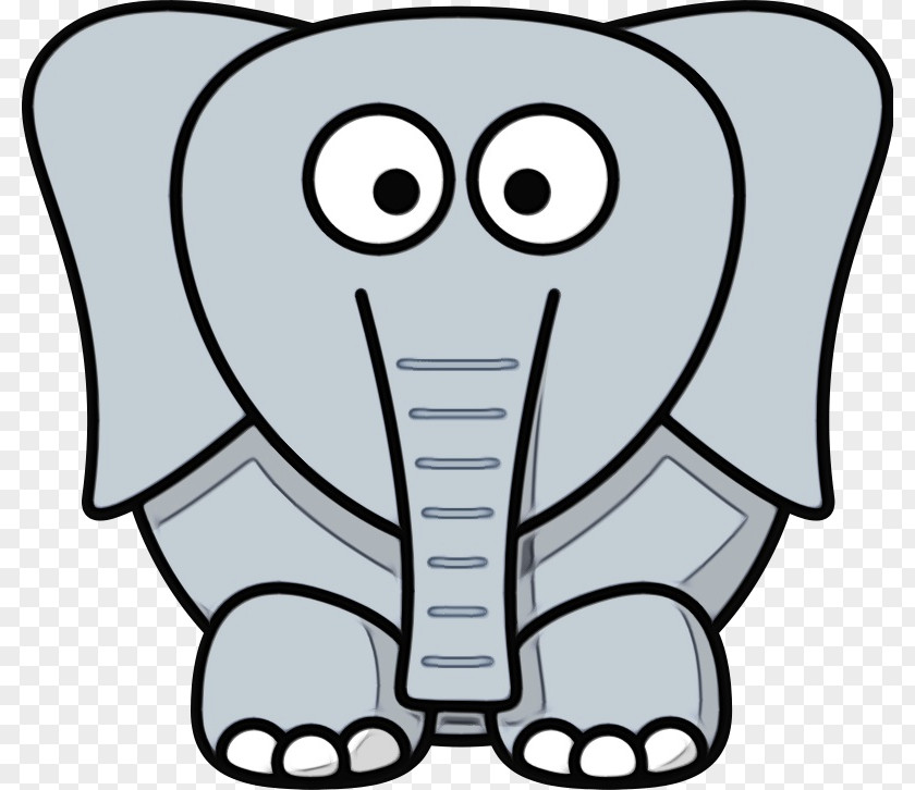 Coloring Book Snout Elephant PNG