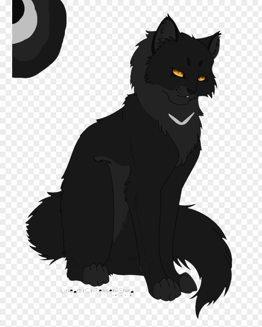 Shadowstar Bombay Cat Black Domestic Short-haired Whiskers Warriors PNG