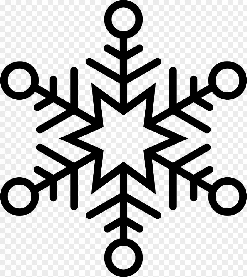 Snowflake Outline Clip Art PNG
