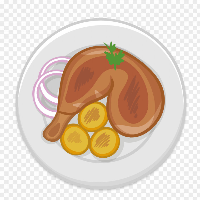 Vector Onion Chicken Fast Food Meat Restaurant PNG