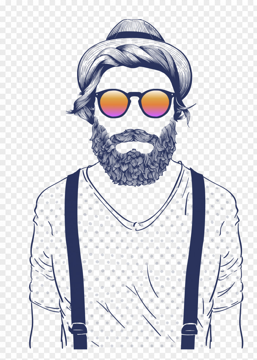 Foreign Uncle Glasses Artwork Hipster Stock Photography Royalty-free Illustration PNG