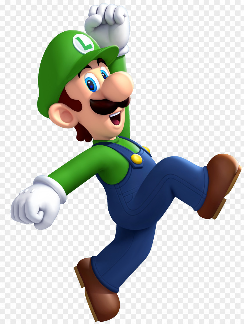 Luigi Super Mario Bros. 2 New U Wii PNG