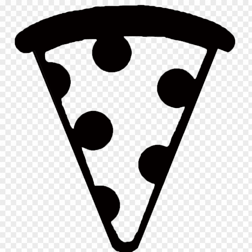 Pizza Black And White Emoji PNG
