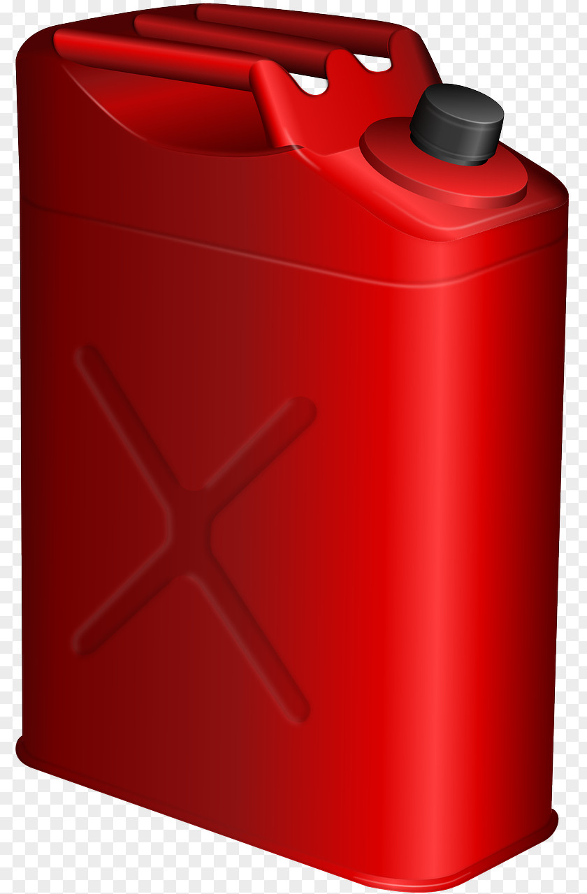 Red Container Gasoline Jerrycan Fuel Dispenser Clip Art PNG