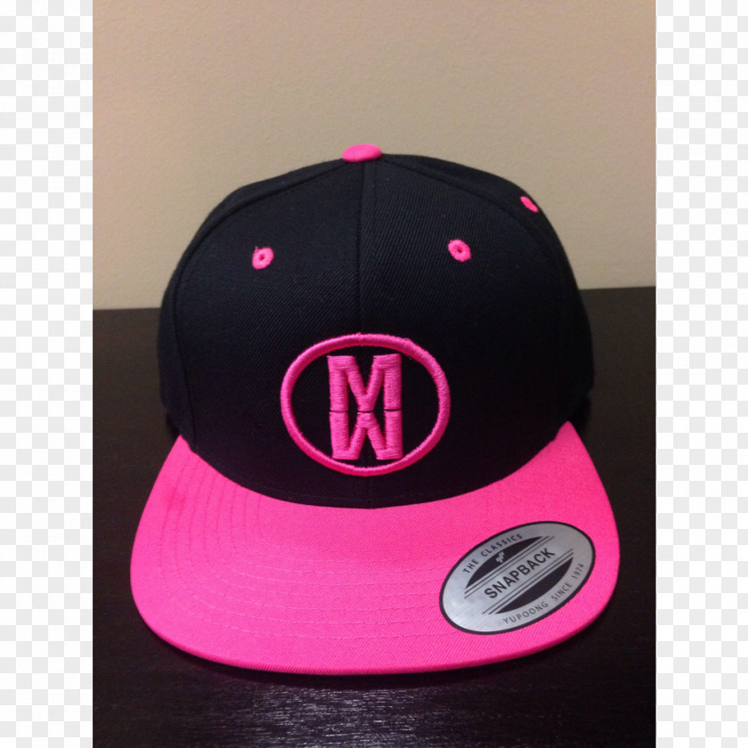 Snapback Baseball Cap Hat Logo Magenta Grace Wins PNG