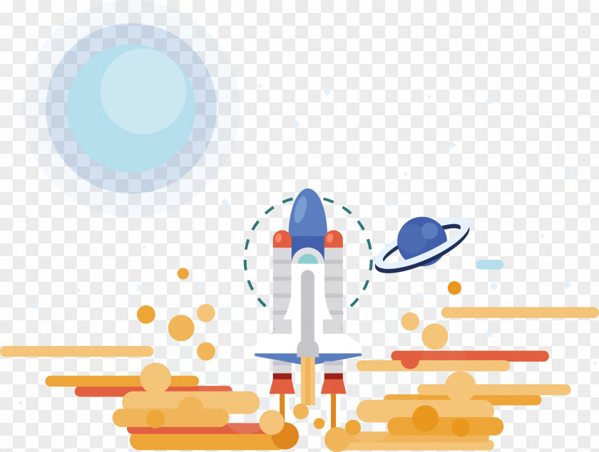 Space Craft In The Universe Rocket Cartoon Clip Art PNG