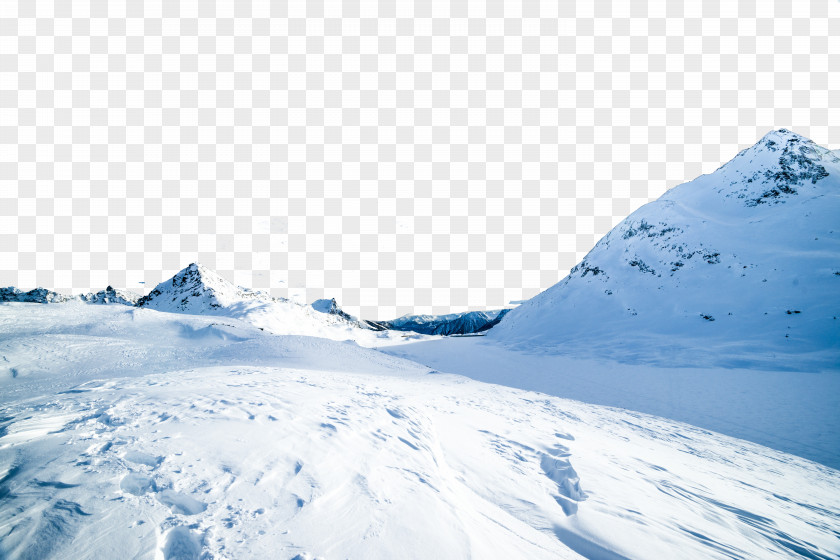Creative Super Clear Snow Mount Elbrus Mountain Range Winter PNG