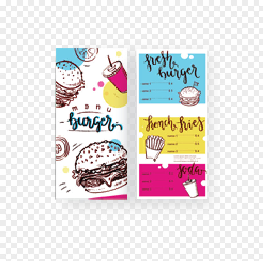 Menu Paper Label Printing Poster PNG