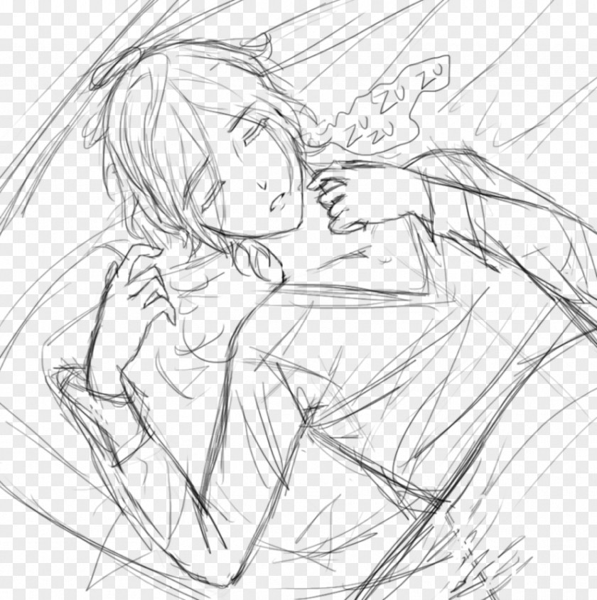 Sleep Dketch Drawing Line Art Mouth Cartoon Sketch PNG