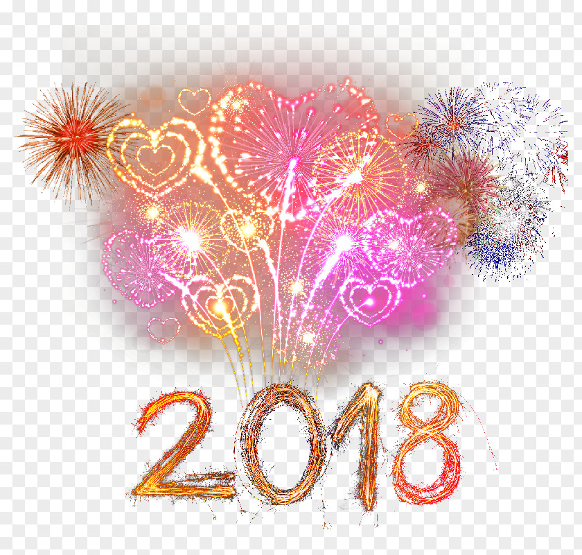 2018 Firework Effect Fireworks PNG