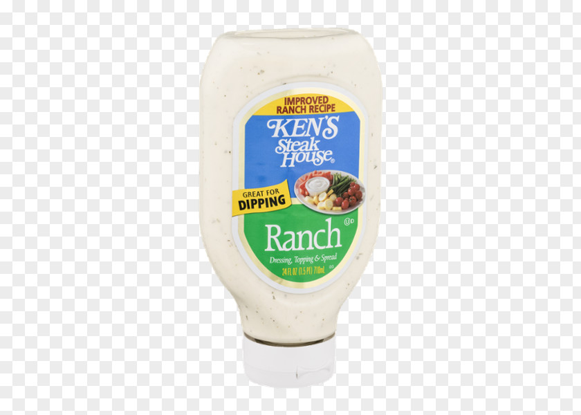 Bottle Ranch Dressing Condiment Ken's Foods PNG