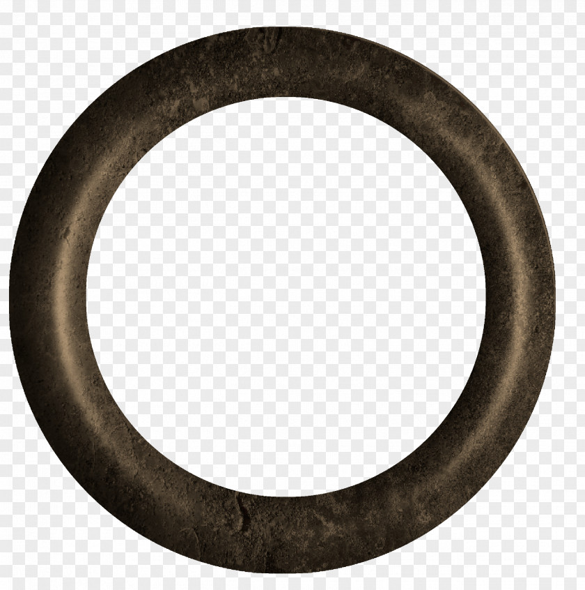 Brown Metal Pattern Ring Material Circle Font PNG