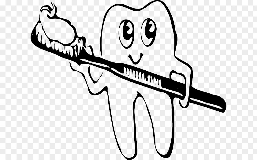 Cartoon Bad Teeth Human Tooth Brushing Clip Art PNG