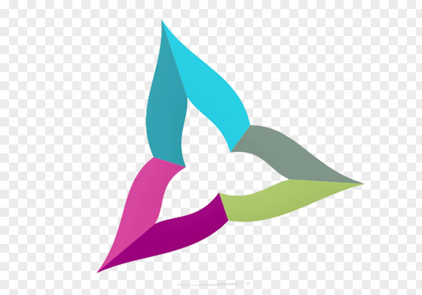 Creative Triangle Tag Logo PNG