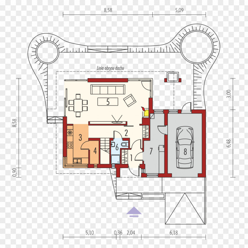 House Floor Plan Design Project Garage PNG