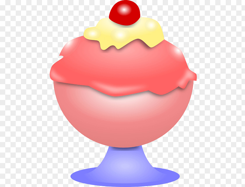 Ice Cream Cones Sundae Strawberry PNG