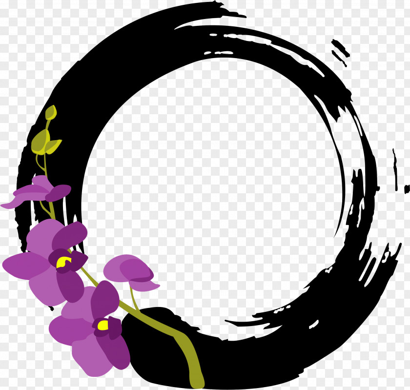 Oval Picture Frame Circle Background PNG