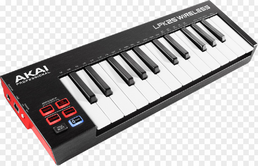 USB Computer Keyboard Akai Professional LPK25 MIDI Controllers PNG