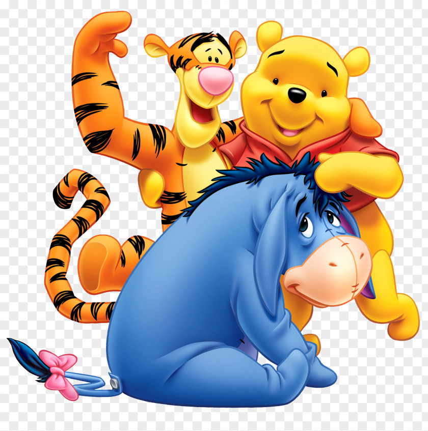 Winnie The Pooh Eeyore And Tiger Transparent Clip Art Image Winnie-the-Pooh Gopher Tigger PNG