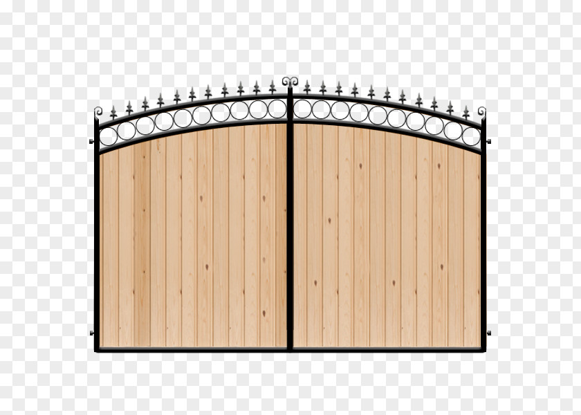 Gate Fence Wrought Iron Wood Door PNG