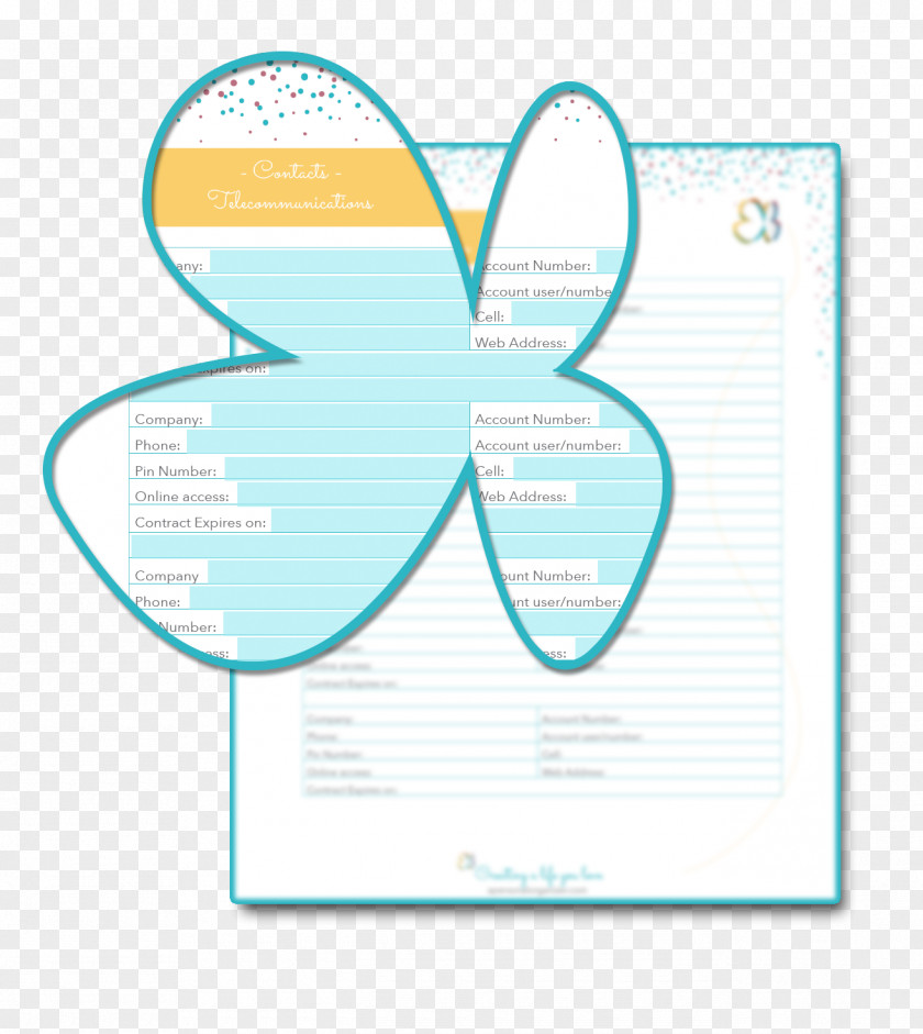 Paper Product Turquoise Background PNG